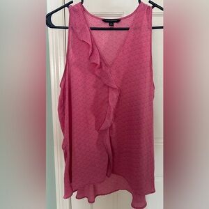 Small Banana Republic Sleeveless Ruffle Top